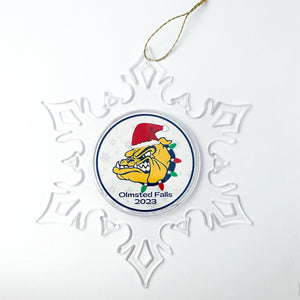 Olmsted Falls Bulldogs Personalized Ornament