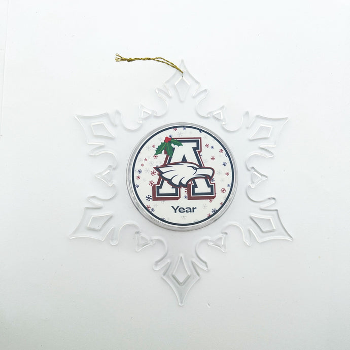 custom Allen eagles acrylic snowflake christmas ornament