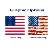 classic USA and distressed USA flag graphics