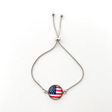 USA Patriotic Adjustable Slider Bracelet