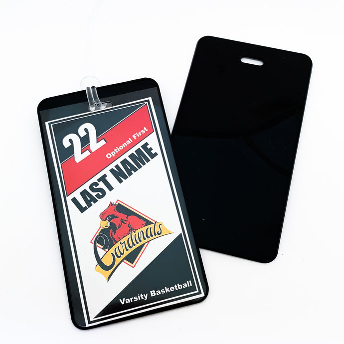 personalized Four Oaks Cardinals luggage and bag tag