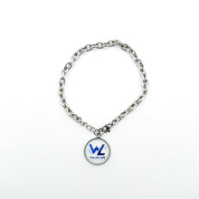 custom stainless steel walled lake marching band charm bracelet