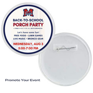 Personalized McKinney Boyd acrylic photo buttons