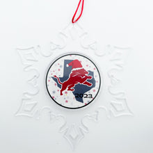 Ponder high school lions acrylic snowflake ornament