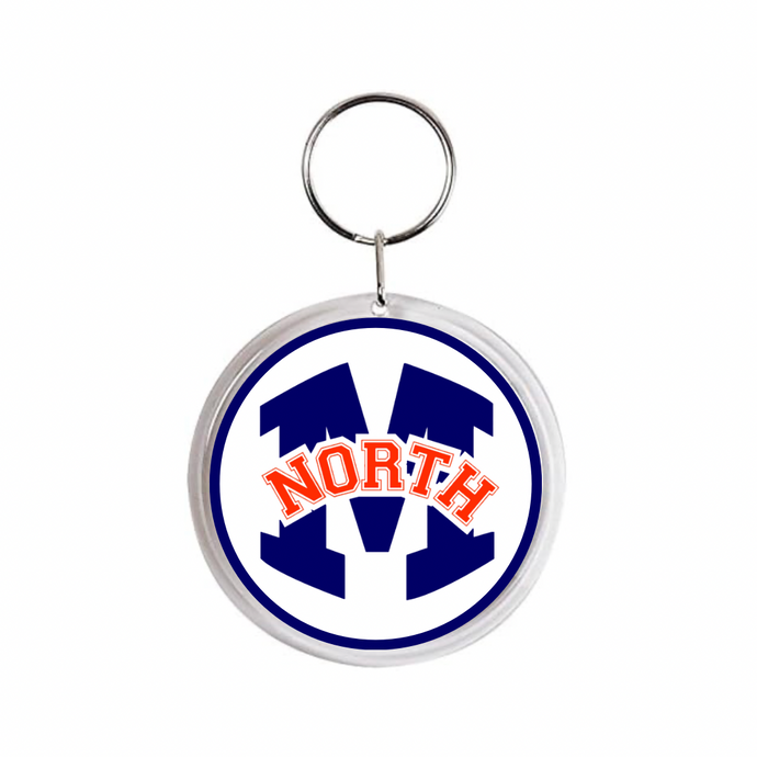 Personalized McKinney North acrylic photo keychain