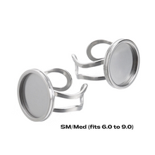 stainless steel adjustable ring bezel blanks