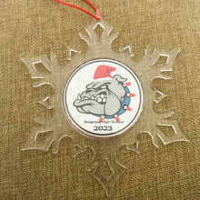 custom belgreen high school acrylic snowflake Christmas ornament