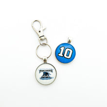 custom personalized two sided keychain for River Valley Panthers high school