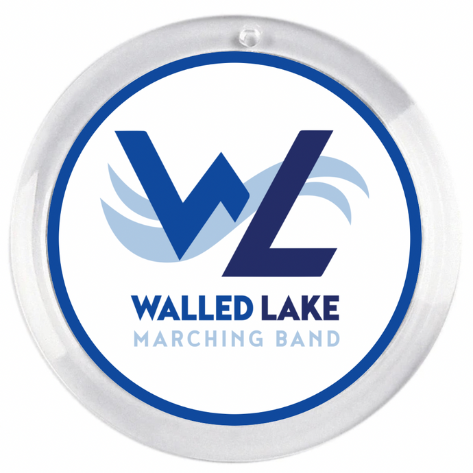 Personalized Walled Lake Marching Band acrylic photo disc ornament