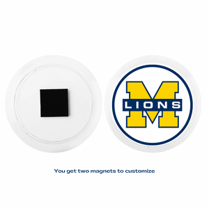 custom McKinney high school lions acrylic photo magnet