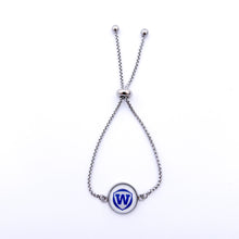 custom walled lake western stainless steel adjustable slider bracelet