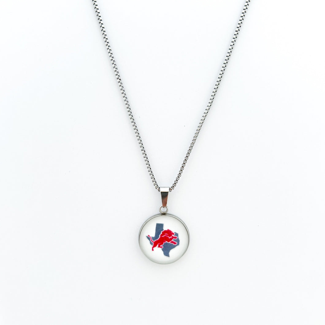 custom stainless steel Ponder high school necklace