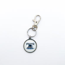 custom River Valley Panthers stainless steel keychain with swivel clip