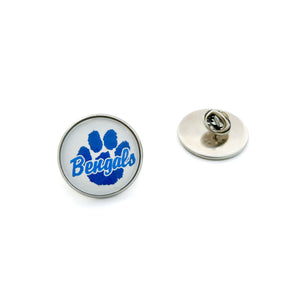 custom stainless steel Blaine Bengals brooch and lapel pin