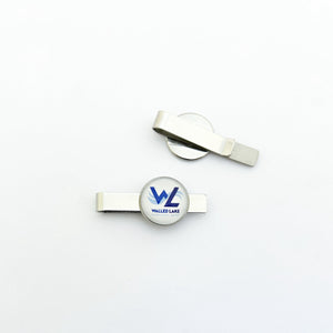 custom stainless steel walled lake marching band tie clip