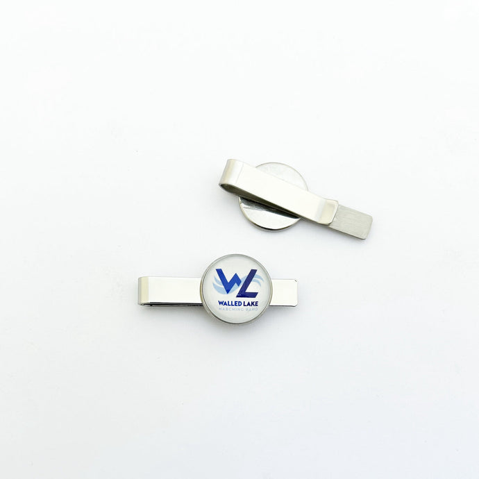 custom stainless steel walled lake marching band tie clip
