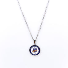 custom stainless steel walled lake central vikings  necklace