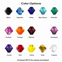 6mm swarovski crystal bicone shaped beads color chart