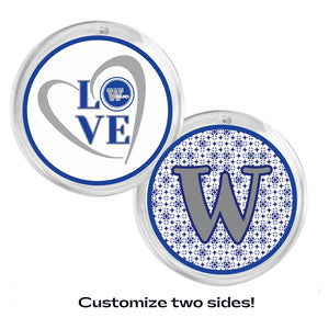 Personalized Walled Lake Western Band acrylic photo disc ornament