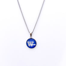 custom stainless steel walled lake  band necklace
