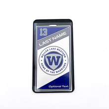 custom personalized walled lake western warriors luggage bag tag