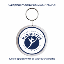 custom mckinney high school marquettes acrylic keychain