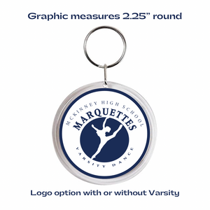 custom mckinney high school marquettes acrylic keychain