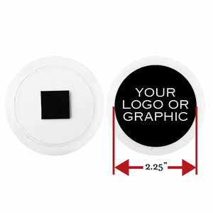 custom 2.25" round acrylic magnet 