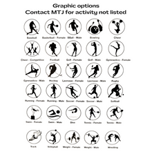 various sports and fitness silhouette graphics