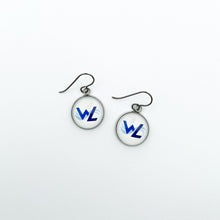 custom walled lake marching band charm earrings with niobium ear wires