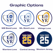 various walled lake marching band central vikings and western warriors logos and graphics