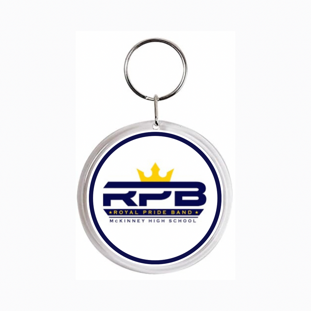 custom McKinney high school royal pride band acrylic photo keychain