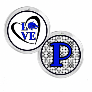 Personalized Plano West acrylic photo disc ornaments