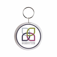 custom Sherwin-Williams women's Club acrylic photo keychain