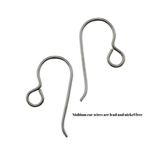 niobium ear wires in natural