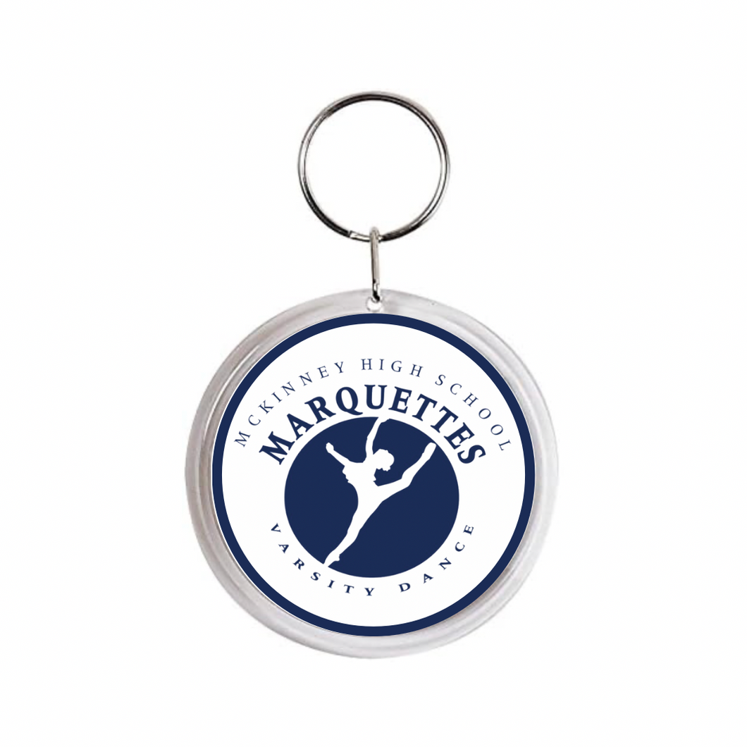 custom mckinney marquettes varsity dance acrylic keychain