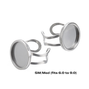 stainless steel adjustable statement ring bezel blanks