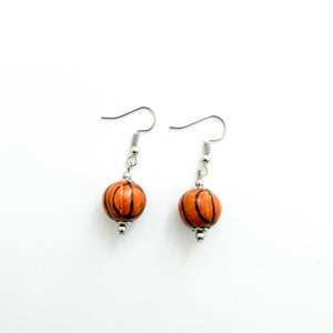 Basketball Bead Earrings