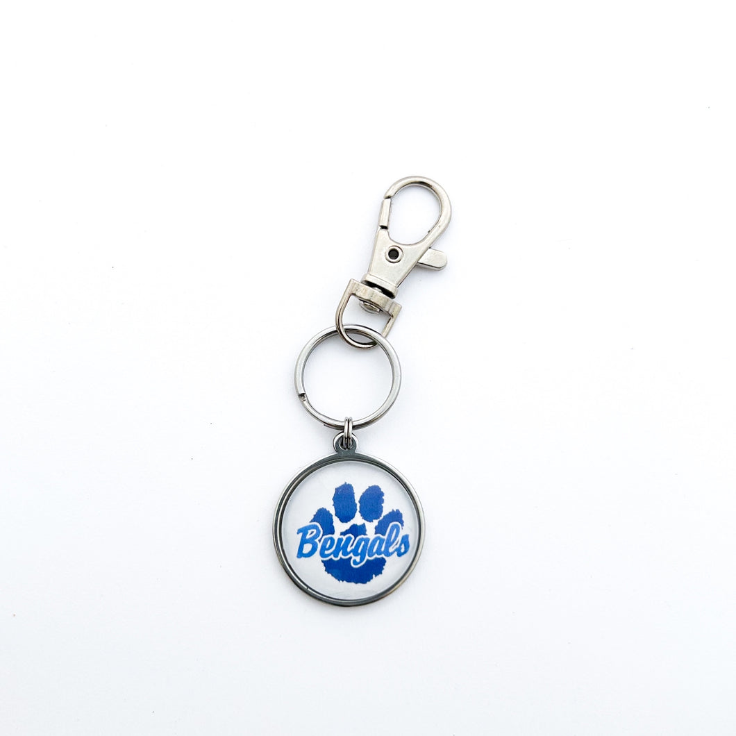 custom stainless steel Blaine Bengals keychain