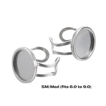 blank stainless steel adjustable ring bezels