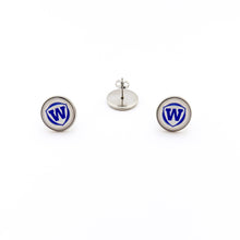 custom stainless steel walled lake warriors stud earrings