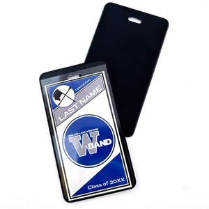 custom personalized walled lake western marching band luggage bag tag