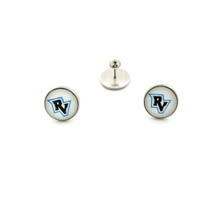 custom stainless steel River Valley panthers high school stud earrings