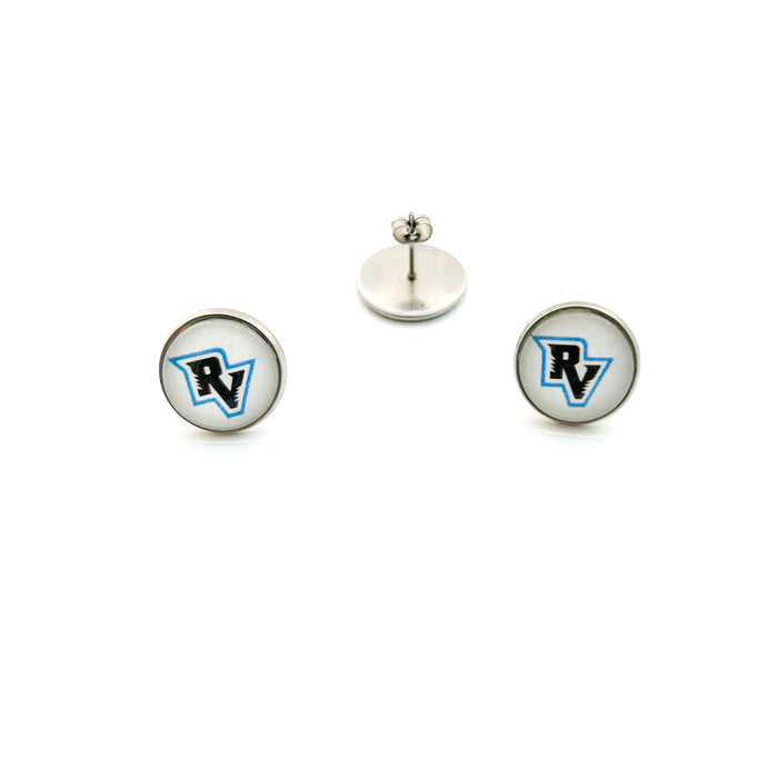 custom stainless steel River Valley panthers high school stud earrings