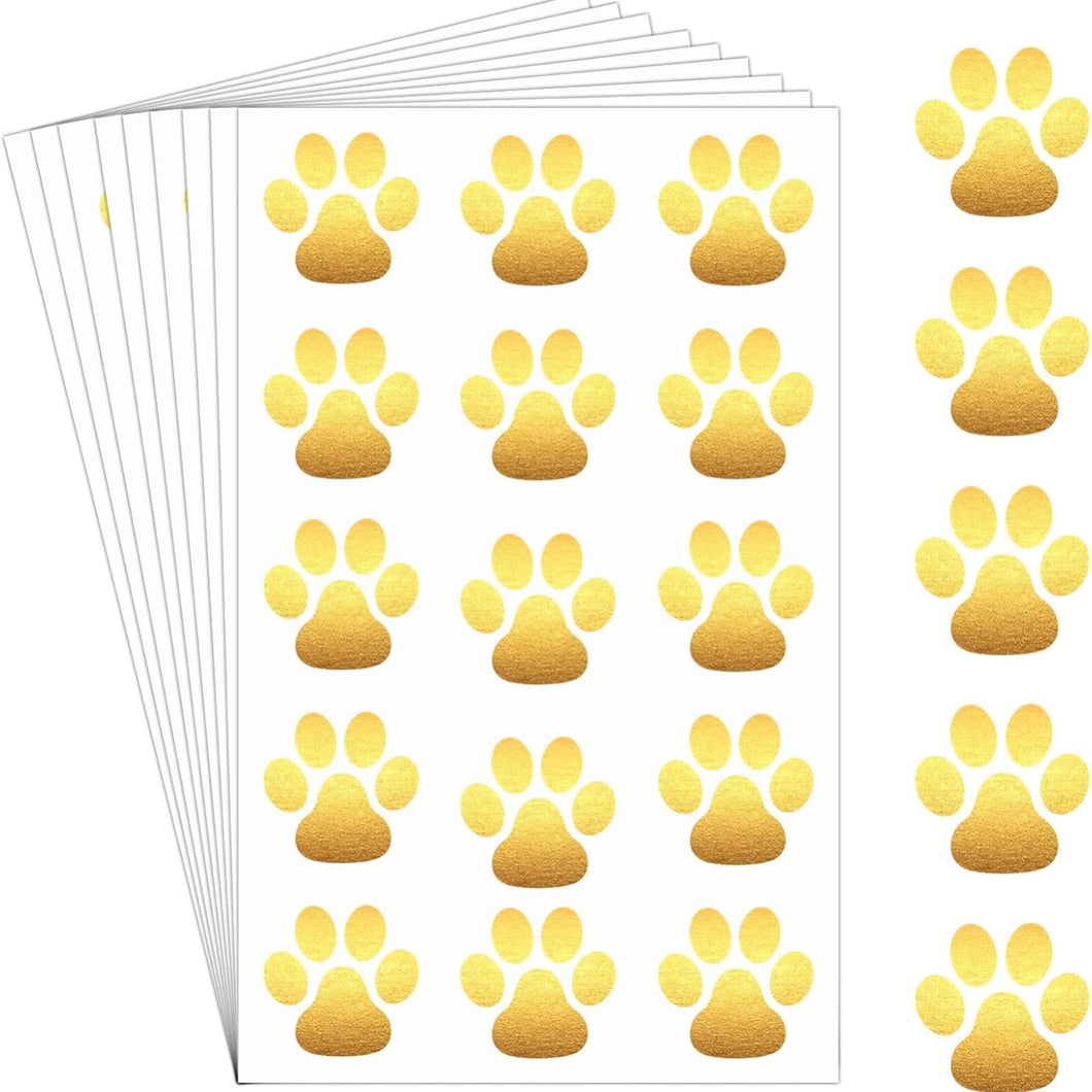 Paw Print Temporary Tattoos