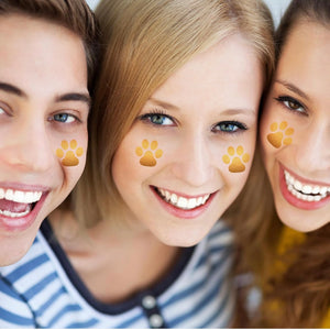 Paw Print Temporary Tattoos