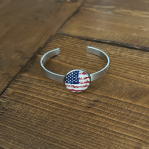 USA Patriotic Cuff Bracelet