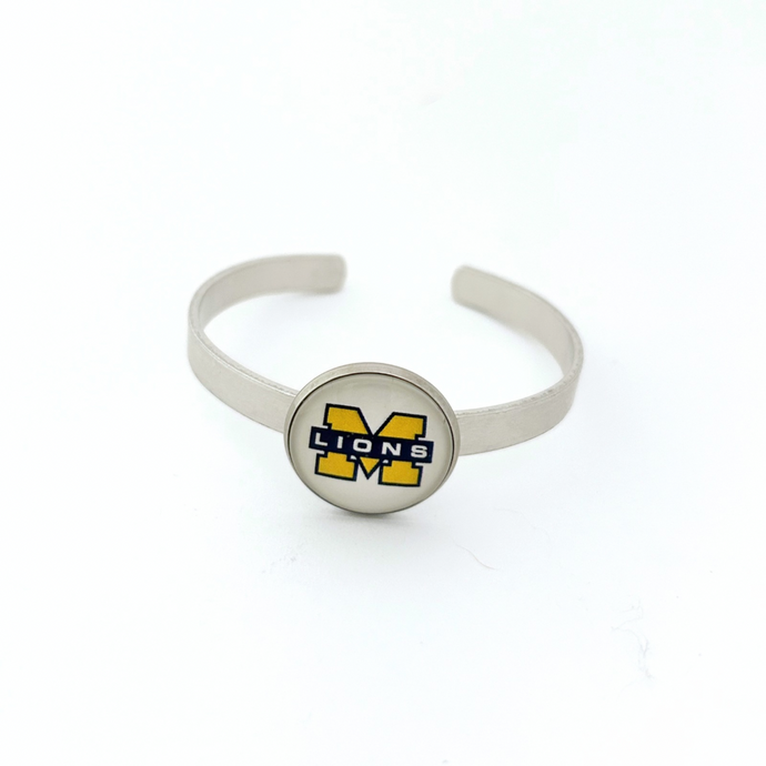 McKinney Lions aluminum cuff bracelet