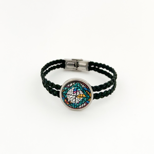 Braided Leather Holy Spirit Bracelet