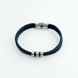 Triple Leather Rope Bracelet